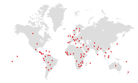 Mapa del observatorio humanitario